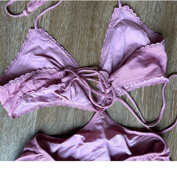 NWT Alexia Admor Ali Fit And Flare Cut Out Lace Trim Dress Pink Size 6 - Picture 6 of 8